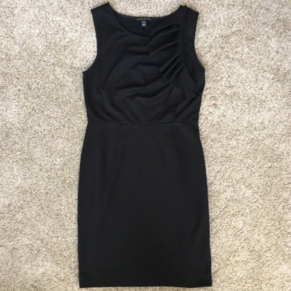 Banana Republic Black Ruffle Dress